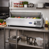 Thumbnail image #2 for Atosa 48-Inch Refrigerated Countertop Prep Station, 1-Door, 10-Pan, 1.5 Cu. Ft.