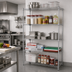 Thumbnail image #2 for Quantum 72W x 18D x 74H Chrome-Plated Wire Shelving Starter Kit with 5 Shelves