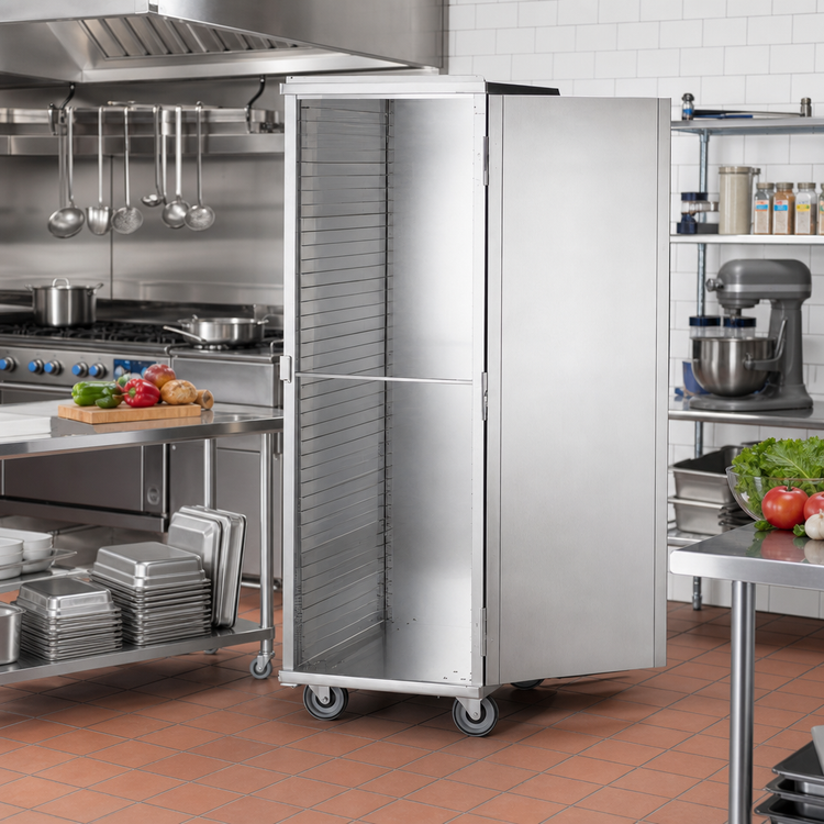 Product image #2 for Aluminum Non-Insulated Pan Storage Cabinet with Solid Doors, Holds 40 Full-Size 18 x 26 Trays