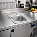 Thumbnail image #2 for Vollrath 173-4-2 Underbar Drop-In Self-Rimming Single-Bowl Sink, 13 x 17 Inches, 304 Stainless Steel