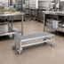 Thumbnail image #2 for Fermostock Mobile Aluminum Louvered Dunnage Rack with 5-Inch Casters, 52 x 14 x 17 Inches