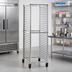 Thumbnail image #2 for New Age Full-Height Knock-Down Aluminum Bun Pan Rack with Open Sides, End Loading, 30-Pan Capacity, and 5-Inch Swivel Casters
