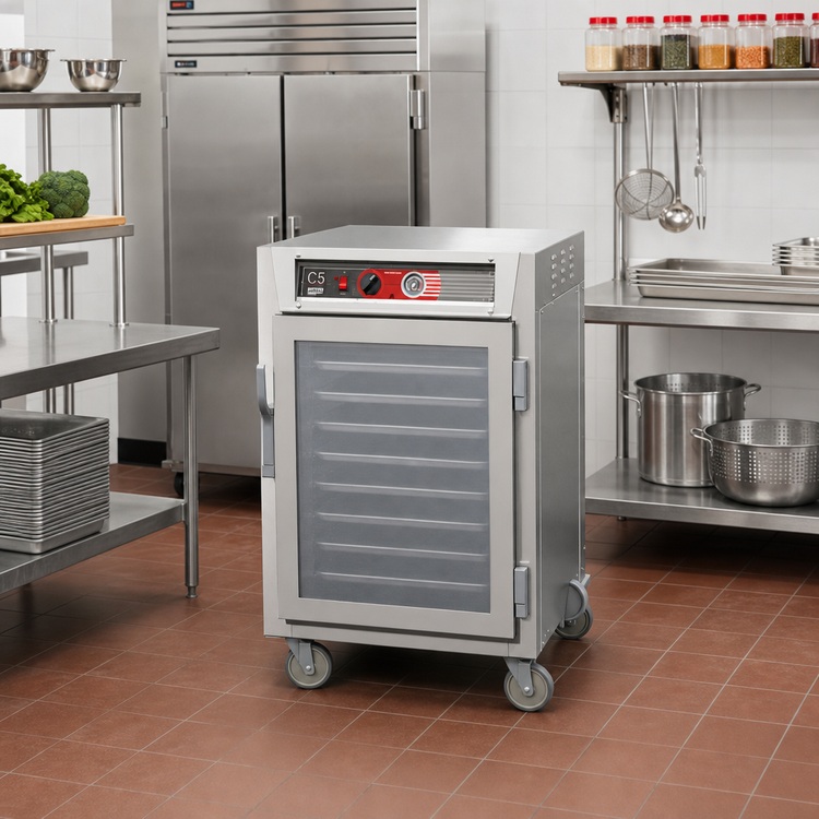 Product image #2 for Metro C5 6 Series Half-Height Pass-Thru Heated Holding Cabinet, 17-Pan Capacity, 120V