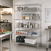 Thumbnail image #2 for Metro Super Erecta Brite 5-Shelf Stationary Wire Starter Shelving Unit, 72