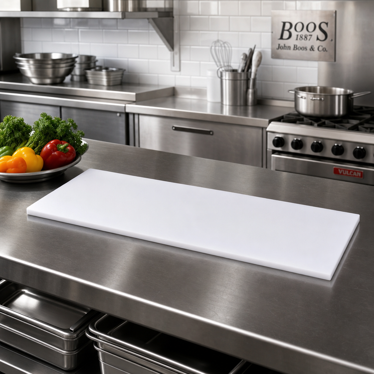 Product image #2 for John Boos PL63 Reversible High-Density Polyethylene Steam Table Cutting Board, 60 x 8 x 3/4 Inch