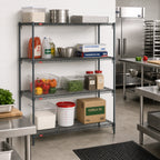 Thumbnail image #3 for Metro Super Erecta A436K3 Stationary 4-Shelf Wire Shelving Starter Unit, Green Epoxy Finish, 36"W x 21"D x 63"H