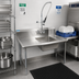 Thumbnail image #2 for 60-Inch Straight Soiled Dish Table with Left-to-Right Operation, Pre-Rinse Sink, Faucet, Drain, and 10-Inch Backsplash