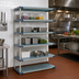 Thumbnail image #2 for MetroMax 4 24-Inch W x 21-Inch D x 74-Inch H Blue Add-On Open-Grid Polymer Shelving Unit