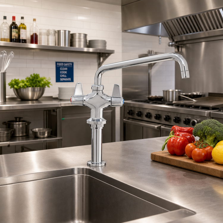 Product image #2 for Equip Deck-Mount Single-Hole Manual Faucet with Swivel Spout and Lever Handle