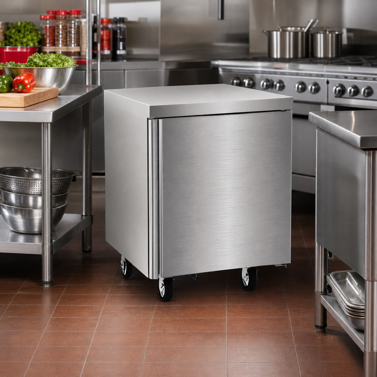 Product image #2 for Delfield 27-Inch Single-Section Front-Breathing Undercounter Freezer Worktop Base with One Door