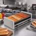 Thumbnail image #2 for Roll-A-Grill 45 Hot Dog Slanted Roller Grill with 10 GripsIt Rollers, 230V