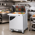 Thumbnail image #2 for Turbo Air Super Deluxe 27-1/2-Inch Front Breathing Sandwich/Salad Mega Top Prep Table with 1 Solid Door and 12 Pans