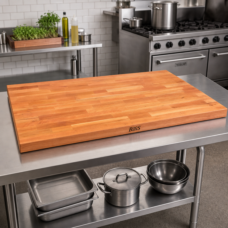 Product image #2 for Boos Block American Cherry Kitchen Countertop, 48 x 32 x 1-1/2 Inch, Blended Edge Grain