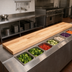 Thumbnail image #2 for John Boos Steam Table Cutting Board, 120-Inch W x 10-Inch D x 1-1/4-Inch Thick, Northern Hard Rock Maple