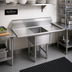Thumbnail image #2 for Krowne Royal Series 1-Compartment Commercial Sink with Left and Right Drainboards