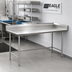 Thumbnail image #2 for Eagle Group Straight Clean Dishtable, 120 Inch x 30 Inch, Right-to-Left, 16/304 Stainless Steel Top