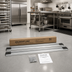 Thumbnail image #2 for Quantum Double Unit Floor Track Assembly Kit with 3 16-Foot V-Groove Aluminum Tracks