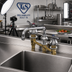 Thumbnail image #2 for T&S Brass EasyInstall 8-Inch Center Lavatory Faucet with 8-Inch Swing Nozzle and VR Laminar Flow