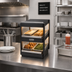 Thumbnail image #2 for Nemco 18-Inch Countertop Hot Food Shelf Merchandiser with Dual Shelves, 120V