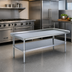Thumbnail image #2 for Eagle Group 36-3/8-Inch Stainless Steel Griddle/Equipment Stand with Adjustable Undershelf