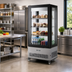 Thumbnail image #2 for Omcan USA See-Thru Full-Service Refrigerated Display Case with Glass Door, 19.42 Cu. Ft., Floor Model