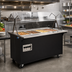 Thumbnail image #2 for Vollrath 2-Series Affordable Portable 4-Well Mobile Hot Food Station with Buffet Breath Guard and Enclosed Storage Base