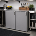 Thumbnail image #2 for Glastender 40-Inch Wide Non-Refrigerated Back Bar Two-Section Dry Storage Cabinet with Solid Hinged Doors