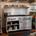 Thumbnail image #2 for Southbend Ultimate 60-Inch Gas Restaurant Range with 9 Open Burners, 1 Standard Oven, Cabinet Base, and Hi-Shelf Backriser