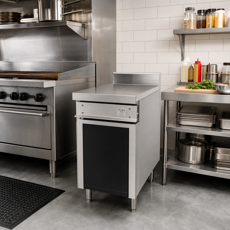 Product image #2 for Titan 12-Inch Open Spreader Cabinet for Heavy-Duty Gas Equipment