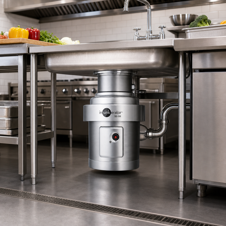 Product image #2 for InSinkErator SS-200 Medium-Capacity Food Waste Disposer Package with 18-Inch Bowl, 2 HP, Stainless Steel