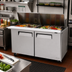 Thumbnail image #2 for Turbo Air M3 60-Inch Two-Section Mega Top Sandwich/Salad Prep Table, 24-Pan, Rear-Mount Self-Contained, 2-Door