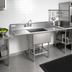 Thumbnail image #2 for Spec-Master 1-Compartment Stainless Steel Sink with Right Drainboard, 49-1/2 Inch W x 27 Inch D