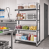 Thumbnail image #2 for Cambro Camshelving Elements XTRA Stationary Add-On Polymer Shelving Unit, 21-Inch Deep x 54-Inch Long x 72-Inch High, 4-Tier, Vented and Solid, Speckled Gray