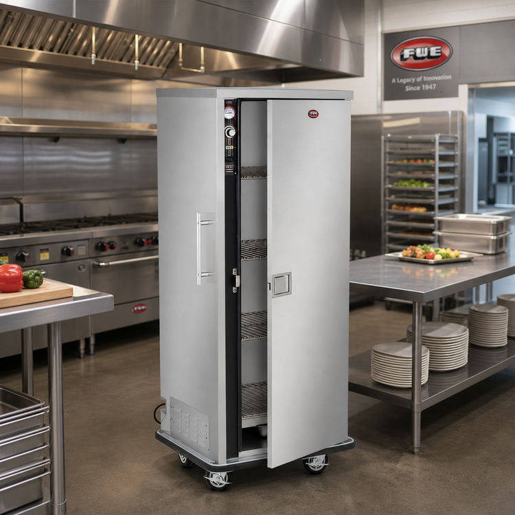 Product image #3 for FWE P-Series P-80 Mobile Heated Banquet Transport and Serve Cabinet