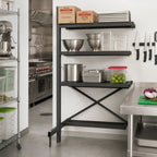 Thumbnail image #2 for Metro SmartLever SM861830-ADD Cantilever Shelving Add-On Kit, 86"H, Accommodates 30"W x 18"D Shelves, Epoxy-Coated Steel