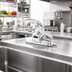 Thumbnail image #2 for ChekPoint Electronic Touchless Deck Mount Faucet, 4-Inch Centers, Thermostatic Mixing Valve
