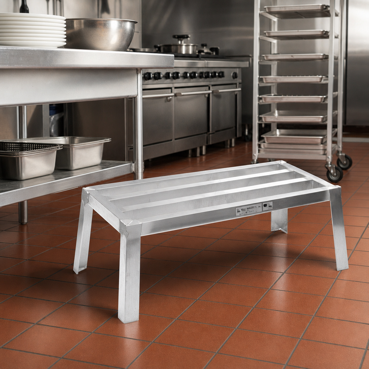 Product image #2 for Eagle Group Nesting Stackable Aluminum Dunnage Rack, 48 x 18 x 12 Inches, 2,700 lb. Capacity