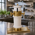 Thumbnail image #2 for Glastender Roman 3-Faucet Ceramic Draft Dispensing Tower with Polished Brass Finish