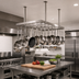 Thumbnail image #2 for John Boos Square Ceiling-Mounted Stainless Steel Pot Rack with 24 Double Hooks