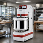 Thumbnail image #2 for Univex SL80 Fixed-Bowl Spiral Dough Mixer, 135 Qt., 176 Lb. Dough Capacity, 2-Speed Digital Timers
