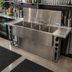 Thumbnail image #3 for Slim-Line Three-Compartment Underbar Sink with Dual Drainboards, 60-Inch Wide