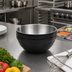 Thumbnail image #3 for Vollrath 3.4 Qt Round Double Wall Insulated Serving Bowl, Black Exterior/Satin Stainless Steel Interior