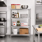 Thumbnail image #2 for John Boos SUS-185460-3 Stainless Steel Dry Storage Shelving Unit, 3 Adjustable Shelves, 54W x 18D x 60H