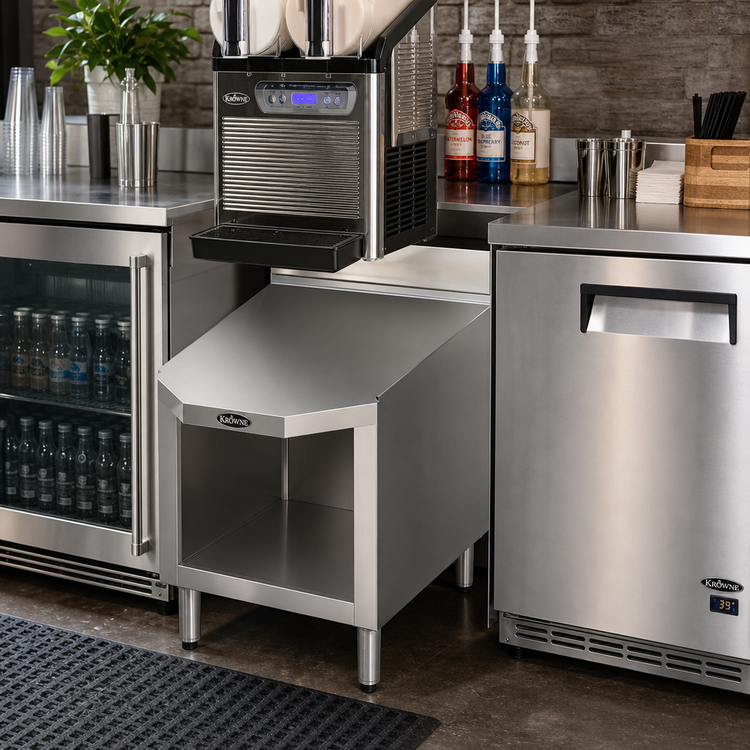 Product image #2 for Krowne Royal Series Underbar Frozen Drink Machine Stand, 18 Inch Wide x 29 Inch Deep, Stainless Steel