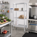 Thumbnail image #2 for New Age T-Bar Series Cantilevered Shelving Unit, 4-Tier, 48 x 20 x 72 Inches, Aluminum