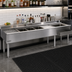 Thumbnail image #2 for Eagle 2200 Series 10-Foot Underbar Combination Unit with 3 Sink Bowls, Left Ice Bin, and Speed Rail