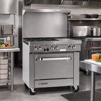 Thumbnail image #2 for Southbend (Middleby) S-Series S36A-3G 36-Inch Gas Restaurant Range with 1/2-Inch Griddle and Convection Oven