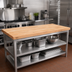 Thumbnail image #2 for John Boos 84 Inch x 30 Inch x 1-1/2 Inch Thick Edge Grain Maple Work Table Top