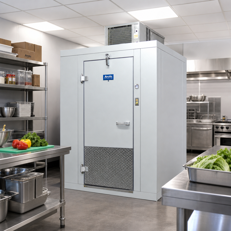 Product image #2 for Arctic Industries Indoor Walk-In Cooler with Floor, 6' x 6' x 7' 8-1/2", 35°F Holding, Remote Refrigeration