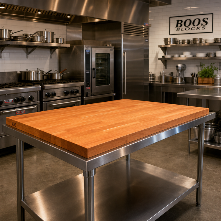 Product image #2 for Boos Block American Cherry Edge Grain Kitchen Countertop with Varnique Finish, 72 x 36 x 1-1/2 Inches